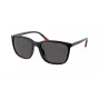 RALPH LAUREN Vīriešu PH4185U537587 Saulesbrilles - Kvadrātveida Havana Rāmis, Tumši Zaļas Lēcas, 56/18/145 mm