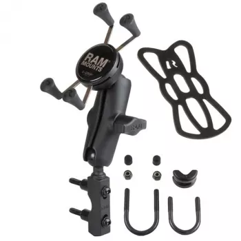 RAM MOUNTS Motocikla stūres X-Grip tālruņa turētājs ar U veida skrūves pamatni (RAM-B-174-UN7)