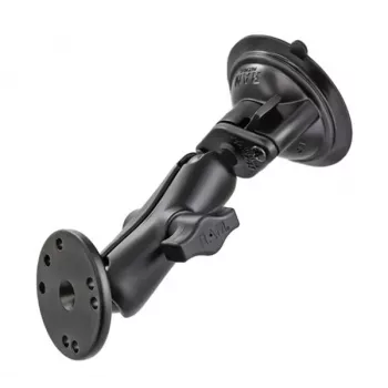 RAM Mounts vakuuma stiprinājums ar AMPS adapteri - B-Ball (1 colla), dimanta pamatne, vidēja roka, apaļa pamatne (RAM-B-166-202U)