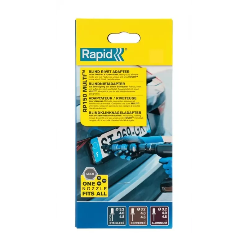 RAPID RP150M 7-in-1 USB-C multiportu adapteris ar 4K HDMI, 100W PD, Gigabit Ethernet, 2x USB-A 3.0, SD/MicroSD karšu lasītājs - pelēks