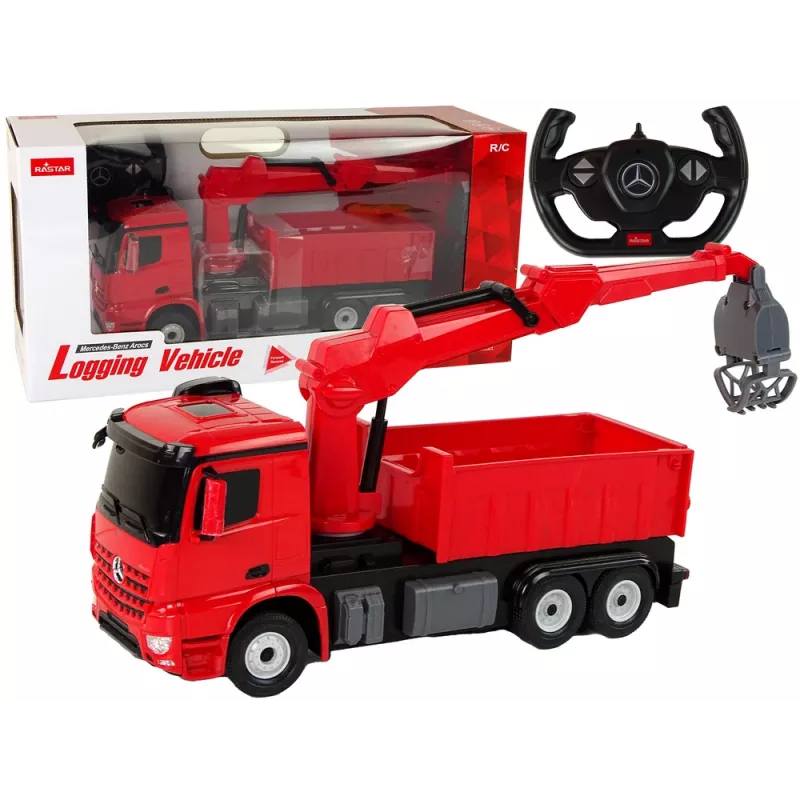 RASTAR Mercedes-Benz Red Grapple Truck 15276