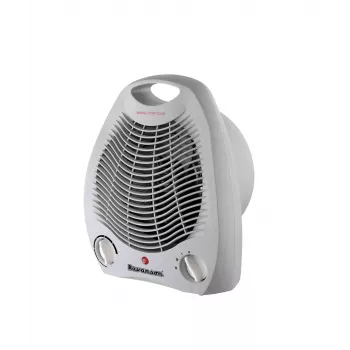 Ravanson FH-105 Pelēks 2000 W Ventilatora sildītājs ar regulējamu termostatu, 3 jaudas režīmiem, pārkaršanas aizsardzību, vēsā gaisa funkciju