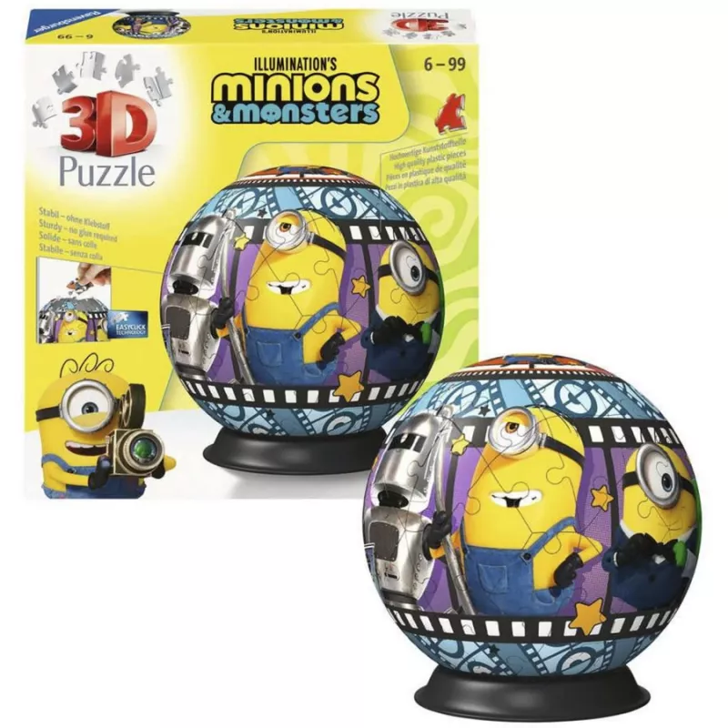 RAVENSBURGER 3D Puzzleball Minions 3 - 72 gabali