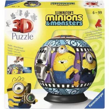 RAVENSBURGER 3D Puzzleball Minions 3 - 72 gabali