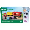 RAVENSBURGER BRIO World kravas vilciens ar krāsu mainošu vagonu
