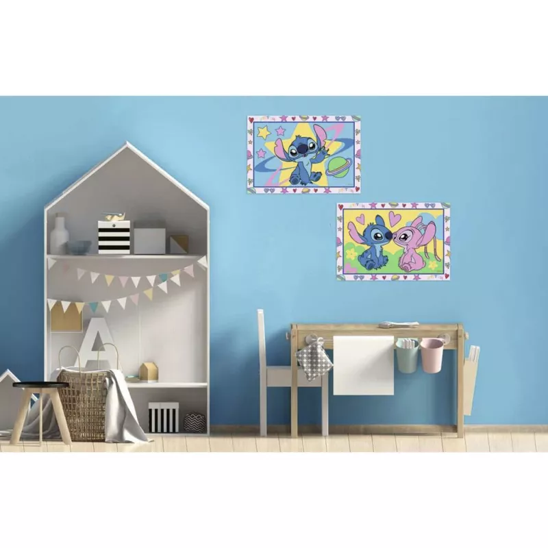 RAVENSBURGER CreArt Junior - Stitch & Angel Krāsošana pēc numuriem komplekts