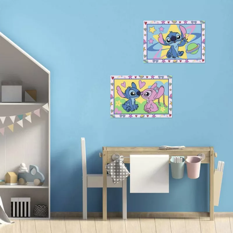 RAVENSBURGER CreArt Junior - Stitch & Angel Krāsošana pēc numuriem komplekts