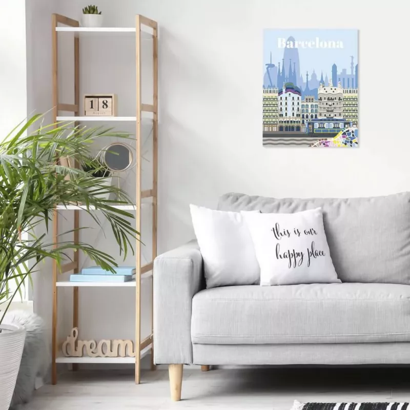 RAVENSBURGER CreArt Krāsošana pēc numuriem komplekts - Krāsainā Barselona