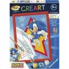 Ravensburger CreArt - Rasender Sonic Krāsošana pēc numuriem komplekts