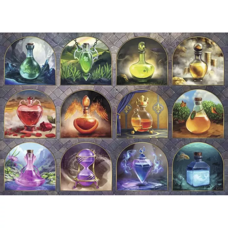 Ravensburger Puzzle Zaubertränke (1000 gab.) - Fantāzijas burvju dziru puzle