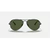 Ray-Ban Aviator Metal II RB3689 Saulesbrilles Zelts Zaļš Polarizētas 55mm