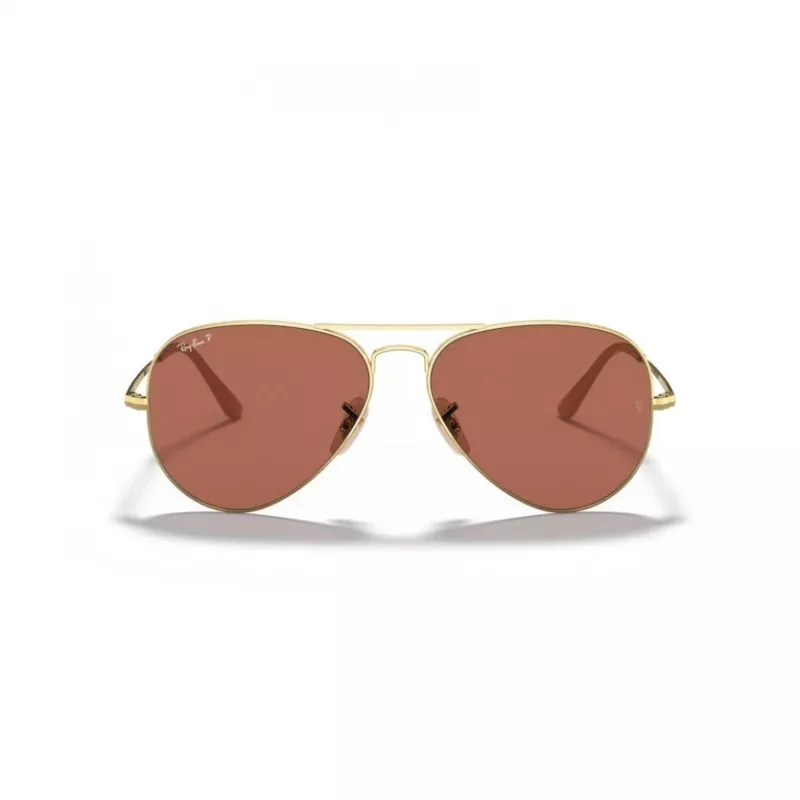 Ray-Ban Aviator Metal II Saulesbrilles RB3689 Zelts Gaiši Zils Gradients 58mm Unisex