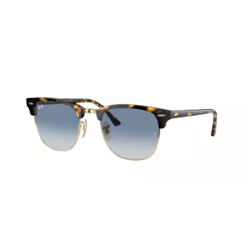 Ray-Ban Clubmaster RB3016 Saulesbrilles Caurspīdīgi Pelēks Zils Gradients 51mm