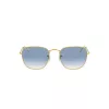 Ray-Ban Frank Metal Saulesbrilles RB385791963F5 Zelts Gaiši Zils Gradients 51mm