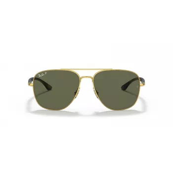 Ray-Ban Frank Saulesbrilles RB3683 Zelts Metāls Zaļš G-15 56mm Unisex