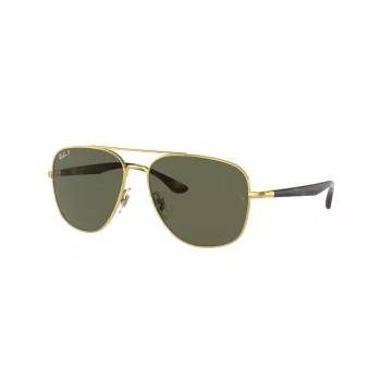 Ray-Ban Frank Saulesbrilles RB3683 Zelts Metāls Zaļš G-15 56mm Unisex