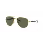 Ray-Ban Frank Saulesbrilles RB3683 Zelts Metāls Zaļš G-15 56mm Unisex