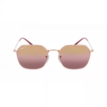 Ray-Ban Hawkeye RB3694 Saulesbrilles Sievietēm Spīdīgi Melna Tumši Pelēka Gradienta 53mm