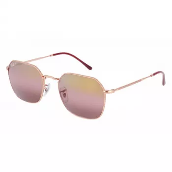 Ray-Ban Hawkeye RB3694 Saulesbrilles Sievietēm Spīdīgi Melna Tumši Pelēka Gradienta 53mm