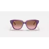 Ray-Ban Junior RB9186S711814 Saulesbrilles - Kvadrātveida rāmis, tumši zilas lēcas, 46 mm