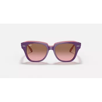 Ray-Ban Junior RB9186S711814 Saulesbrilles - Kvadrātveida rāmis, tumši zilas lēcas, 46 mm