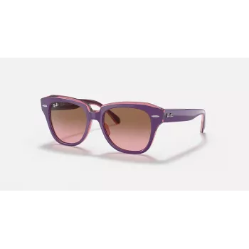 Ray-Ban Junior RB9186S711814 Saulesbrilles - Kvadrātveida rāmis, tumši zilas lēcas, 46 mm