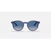 Ray-Ban Junior RJ9064S447062 Bērnu saulesbrilles, caurspīdīgs zils rāmis, pelēka gradienta lēca, 44 mm