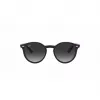 Ray-Ban Junior RJ9064S70218G Bērnu saulesbrilles, apaļas, caurspīdīgs rozā rāmis, pelēki gradienta stikli, 44 mm