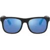 Ray-Ban Junior RJ9069S702855 Saulesbrilles Caurspīdīgi Zilas 48mm