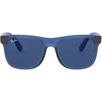 Ray-Ban Junior RJ9069S706080 Bērnu saulesbrilles Phantos Caurspīdīgi Zili Pelēki Klasiski 48mm