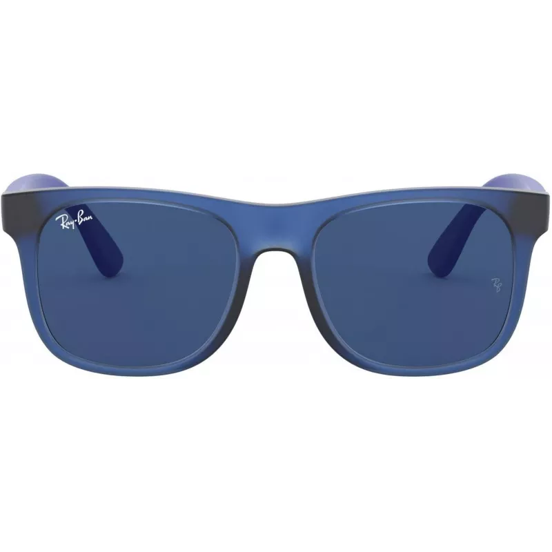 Ray-Ban Junior RJ9069S706080 Bērnu saulesbrilles Phantos Caurspīdīgi Zili Pelēki Klasiski 48mm