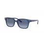 Ray-Ban Junior RJ9071S70624L Bērnu saulesbrilles caurspīdīgs zils rāmis zils gradients tumši zilas lēcas 48mm