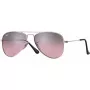 Ray-Ban Junior RJ9506S2117E5 Bērnu saulesbrilles, taisnstūra formas, caurspīdīgs rozā rāmis, gaiši brūnas gradienta rozā lēcas, 52/14/125 mm