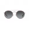 Ray-Ban Junior RJ9647S2908G4 Bērnu saulesbrilles, kvadrātveida, caurspīdīgi pelēks rāmis, pelēka gradienta lēca, 46 mm lēcas platums