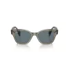 Ray-Ban RB0880S 66353R Saulesbrilles Sievietēm Caurspīdīgi Brūnas Kvadrātveida 52mm
