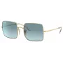 Ray-Ban RB1971-001-3M Square 1971 Saulesbrilles Zelta Rāmis Klasiskās G-15 Zaļās Lēcas 54mm