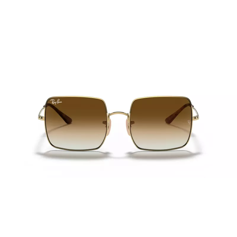Ray-Ban RB1971-914751 Square 1971 saulesbrilles - pulēts zelta rāmis, brūnas gradienta lēcas, 54 mm