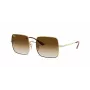 Ray-Ban RB1971-914751 Square 1971 saulesbrilles - pulēts zelta rāmis, brūnas gradienta lēcas, 54 mm