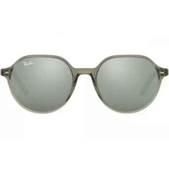 Ray-Ban RB2195 Hawkeye saulesbrilles caurspīdīgi pelēkas gaiši zils/violets gradients 51mm