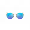 Ray-Ban RB3447 Round Metal Saulesbrilles Zelts/Orange Flash 50mm