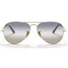 Ray-Ban RB3689 Aviator Saulesbrilles Zelts Zaļš Gradients 58mm Unisex