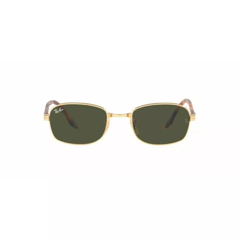 Ray-Ban RB3690 New Round Saulesbrilles Zelts/Zaļš G-15 54mm Unisex