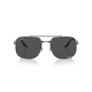 Ray-Ban RB3699 Unisex saulesbrilles, Gunmetal rāmis, Pelēki gradienta lēcas, 56mm