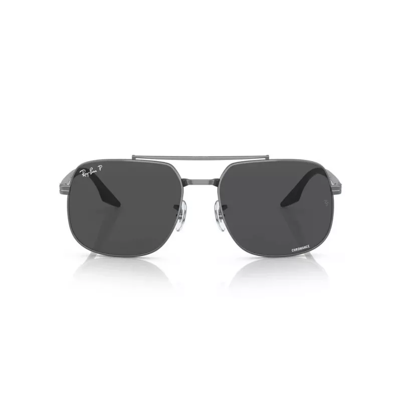 Ray-Ban RB3699 Unisex saulesbrilles, Gunmetal rāmis, Pelēki gradienta lēcas, 56mm