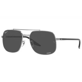 Ray-Ban RB3699 Unisex saulesbrilles, Gunmetal rāmis, Pelēki gradienta lēcas, 56mm