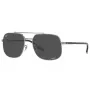 Ray-Ban RB3699 Unisex saulesbrilles, Gunmetal rāmis, Pelēki gradienta lēcas, 56mm