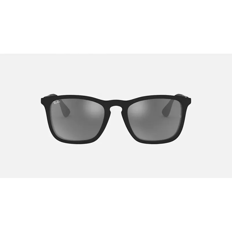 Ray-Ban RB4187F60756G Chris Saulesbrilles Sievietēm 54/18/145 mm Matēta Havana Zaļš Sudraba Spogulis