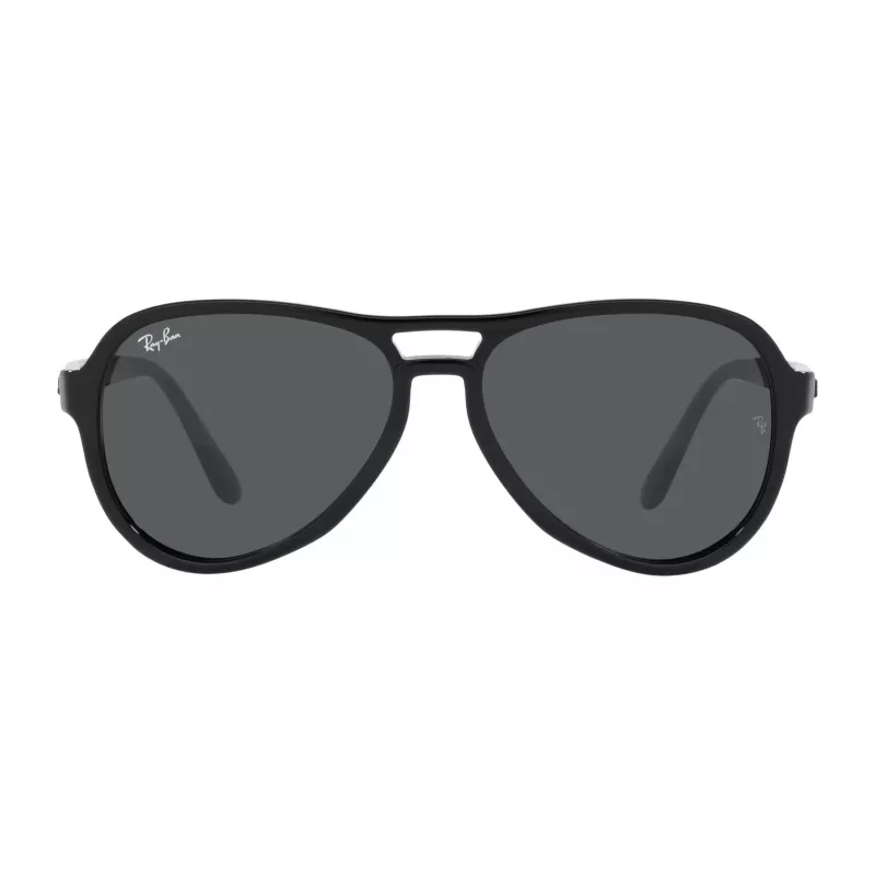 Ray-Ban RB4355601B158 Unisex saulesbrilles, pulēts melns rāmis, G-15 zaļas lēcas, 58/15/140 mm