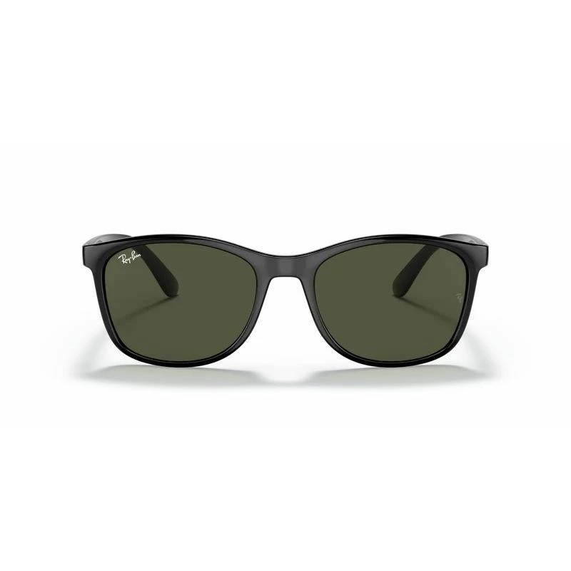 Ray-Ban RB4374 Unisex Square Sunglasses - Black Frame, Green Classic G-15 Lenses, 56/19/145 mm