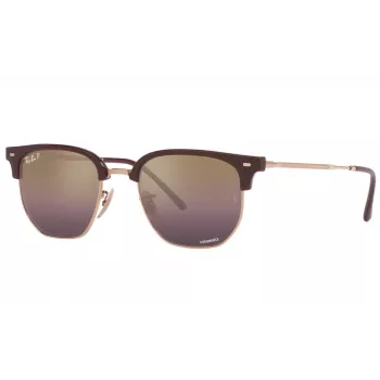 Ray-Ban RB4416F 6654G9 Unisex Saulesbrilles - Caurspīdīgs Pelēks Rāmis, Pelēka Gradienta Lēca, 53mm
